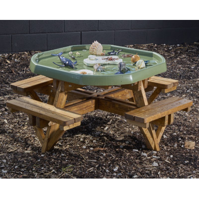 Banc de pique-nique pour bac d’exploration Tuff Tray (8 places)