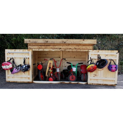 Abri de rangement pour tricycles et draisiennes