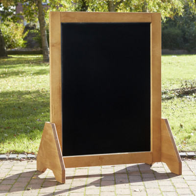 Tableau double face à craie noir