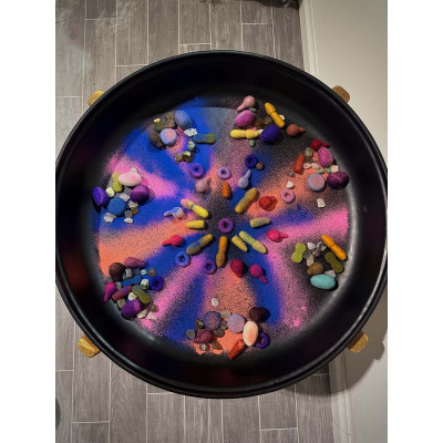 Bac exploration sensoriel rond 69 cm - Noir