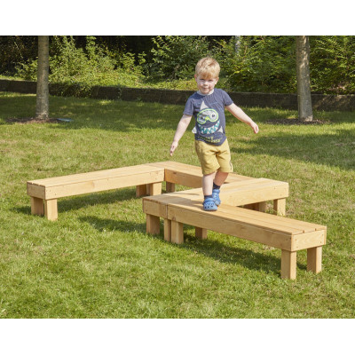 Ensemble de bancs (4 pièces)