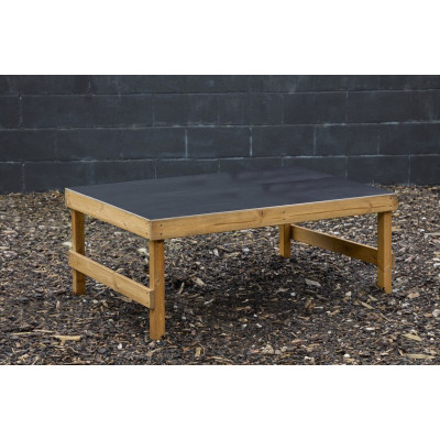 Pupitre ardoise et sièges en bois (Table + 4 caisses)