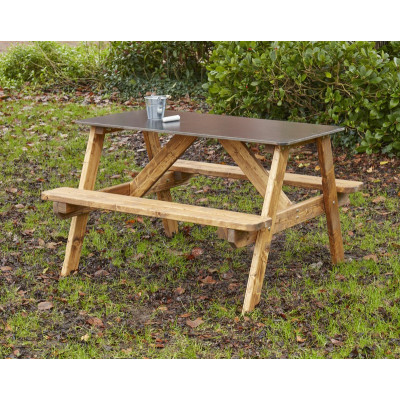 Table de pique-nique ardoise